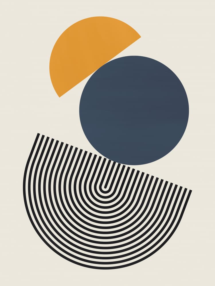 Mid Century Modern Forms by Vitor Costa — canvas wall art