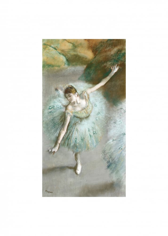 Dancer In Green No.2 by Edgar Degas — canvas wall art