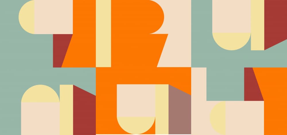 Geometric Color Blocks by Nilesh Kulkarni — canvas wall art