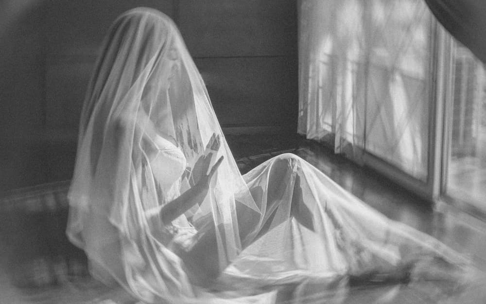 Ethereal Veiled Woman by ADIREK M — canvas wall art