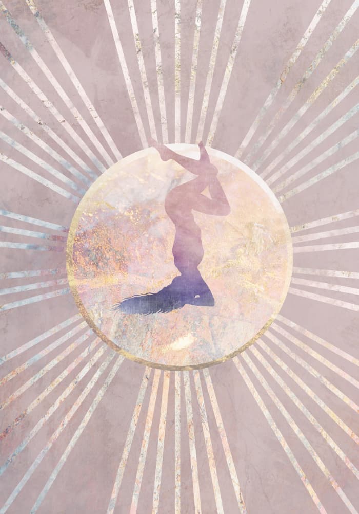 Serene Yoga Balance by Sarah Manovski — canvas wall art