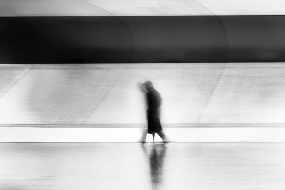 Solitary Figure Motion by Paulo Abrantes — canvas wall art