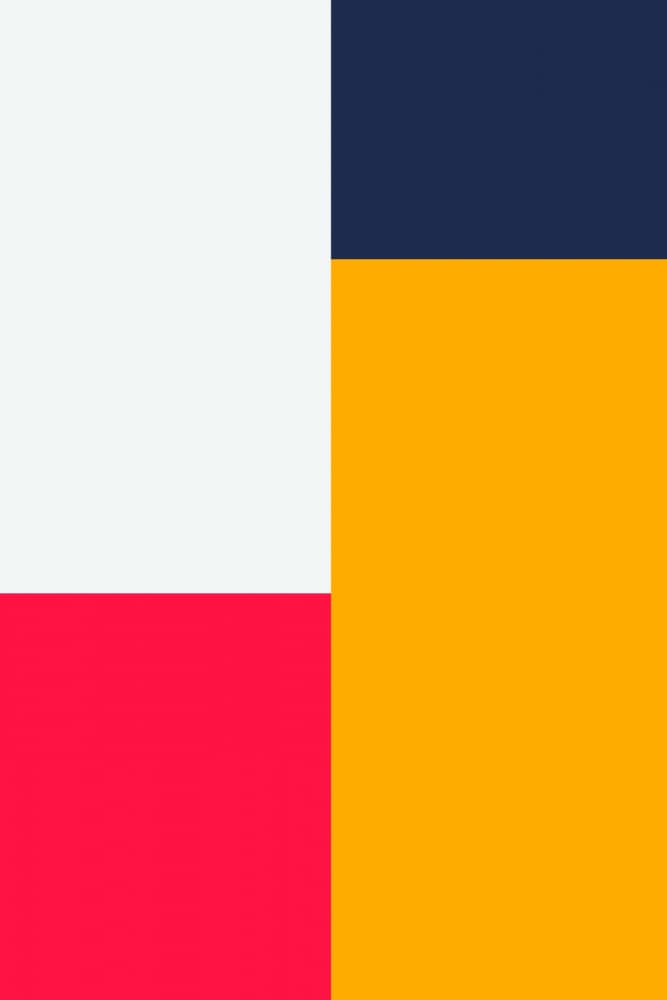 Vibrant Color Block Design by jay stanley — canvas wall art