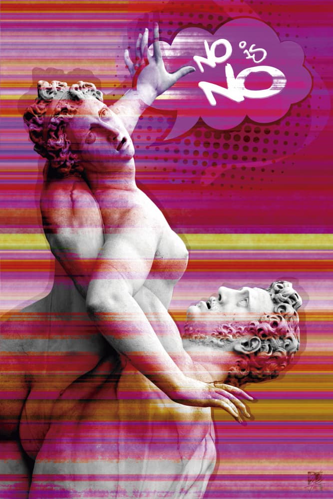 No Is No Sculpture by Osvaldo Russo — canvas wall art
