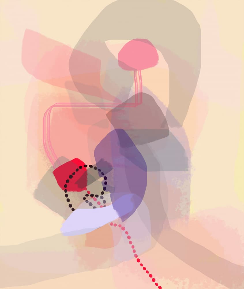 Soft Abstract Forms by Pelin Atilla — canvas wall art