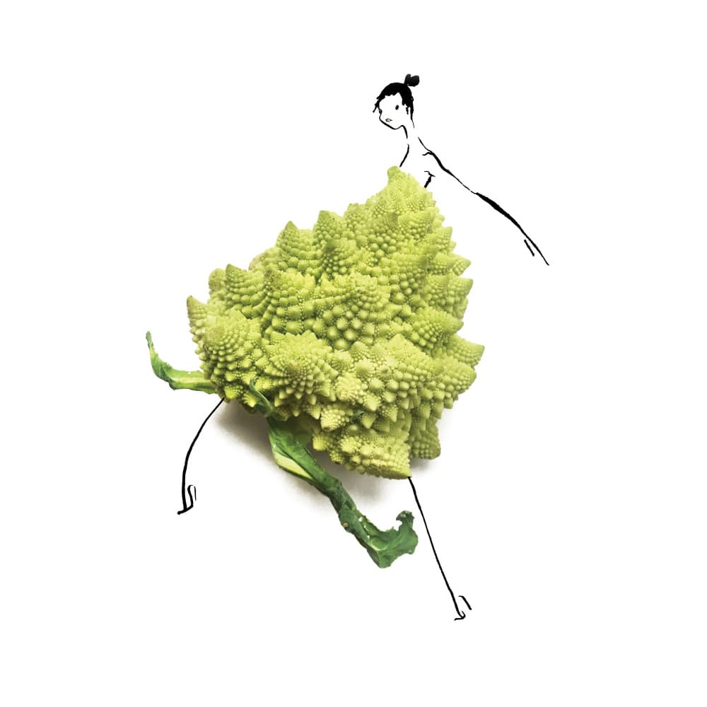 Romanesco Fashion Dance by Gretchen Roehrs — canvas wall art
