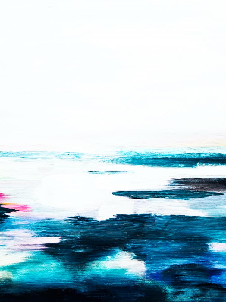 Blue Horizon Abstract by Ejaaz Haniff — canvas wall art