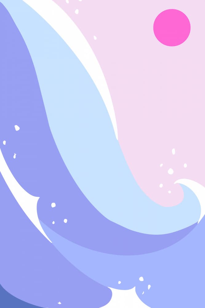 Pastel Ocean Waves by jay stanley — canvas wall art