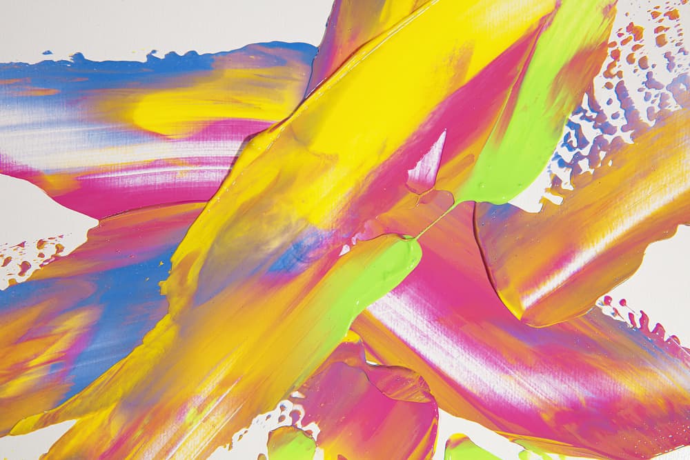 Vibrant Abstract Strokes by Julia Ramiro — canvas wall art