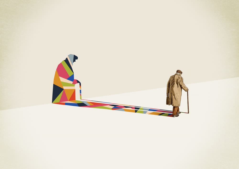 Colorful Life Shadow by Jason Ratliff — canvas wall art