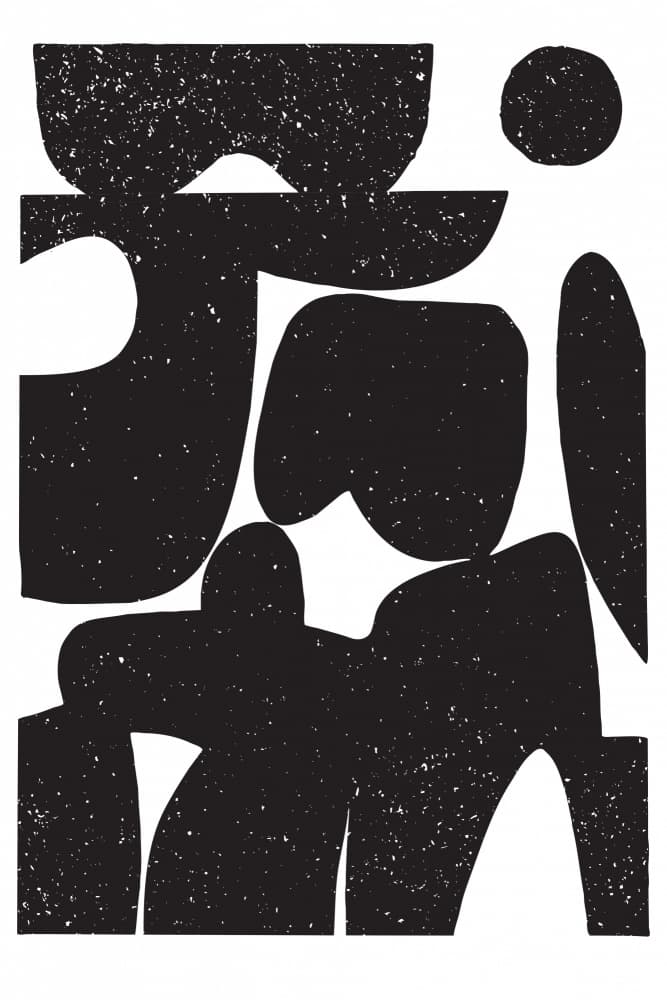 Modern Abstract Figures by Fun Qui — canvas wall art