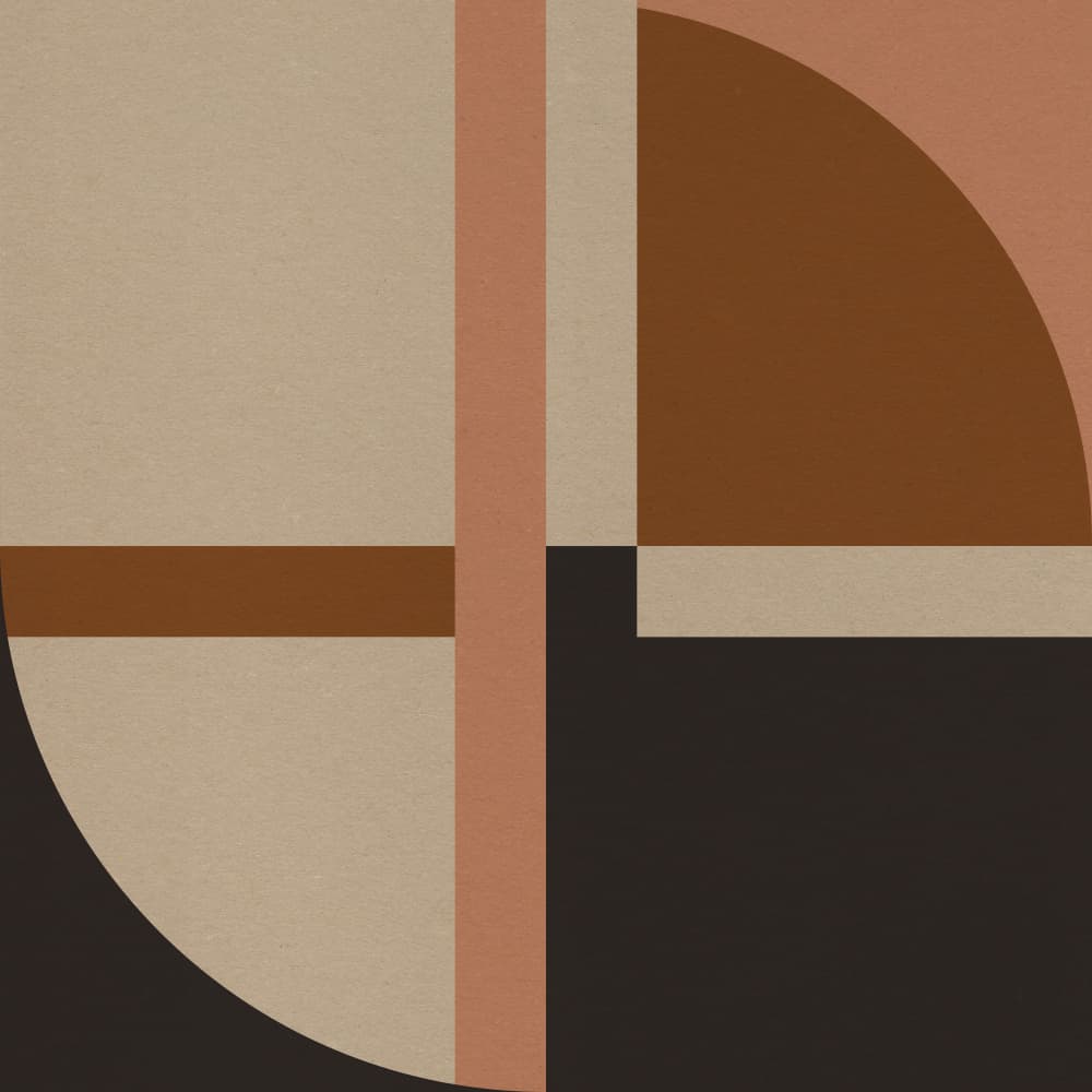 Earthy Geometric Rhythm by Dina Dankers — canvas wall art