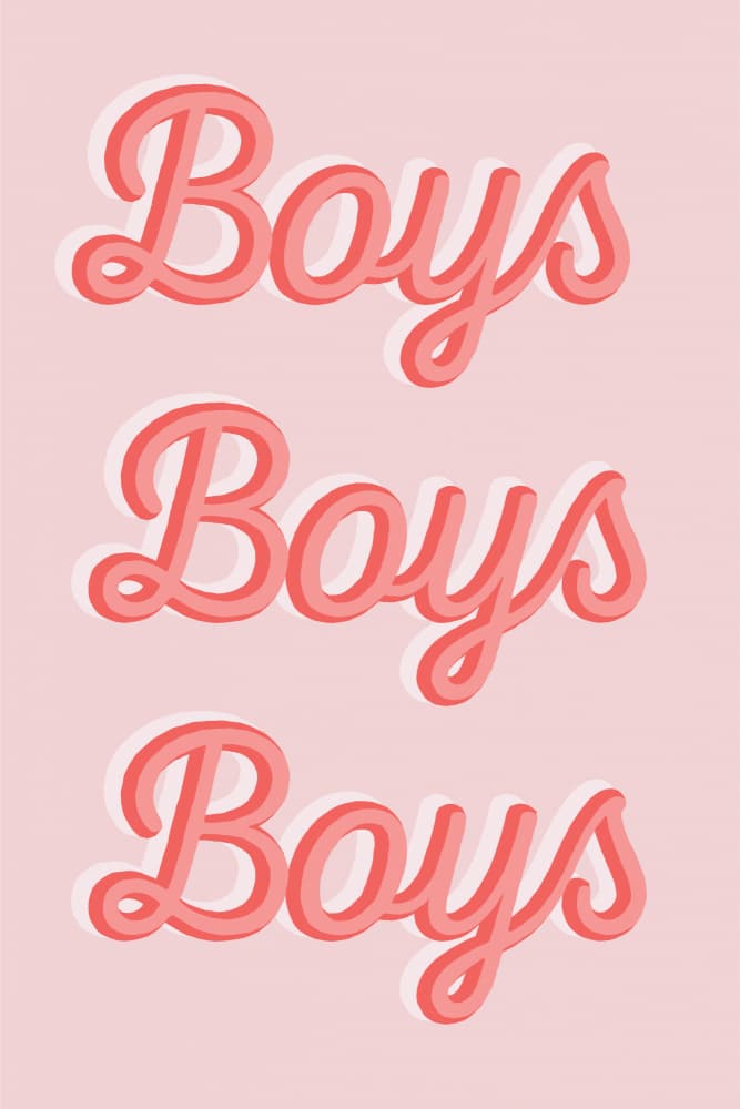 Boys Boys Boys by Frankie Kerr-Dineen — canvas wall art