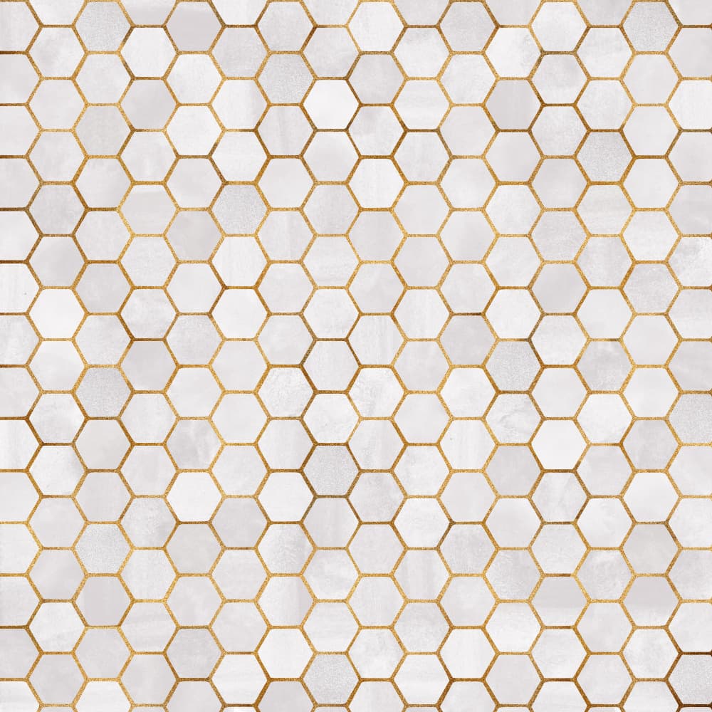 Elegant Gold Geometry by Kristian Gallagher — canvas wall art