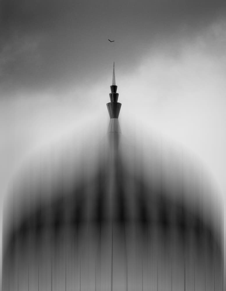 Ethereal Dome and Bird by Kahar Lagaa — canvas wall art