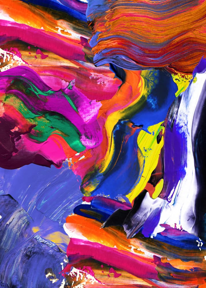 Vibrant Abstract Flow by RS LAB STUDIO — canvas wall art