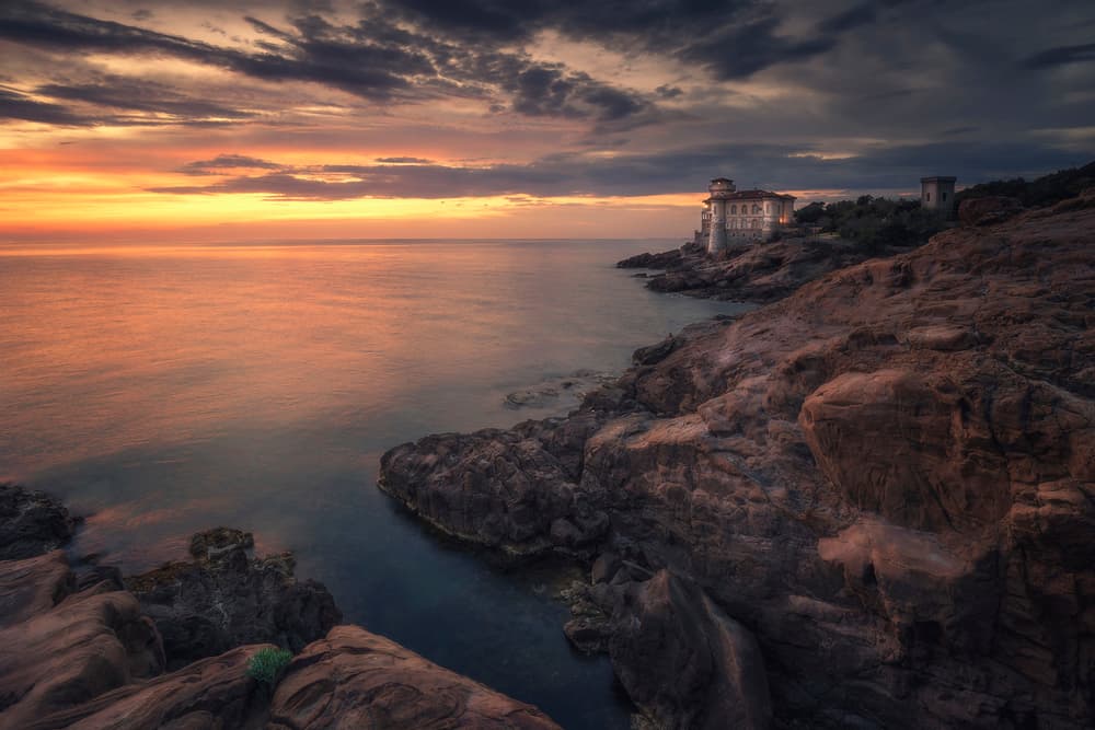Dramatic Coastal Sunset by Thomas de Franzoni — canvas wall art