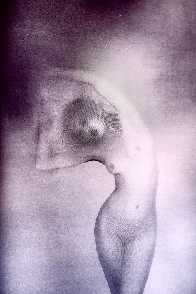 Ethereal Violet Figure by Colin Dixon — canvas wall art
