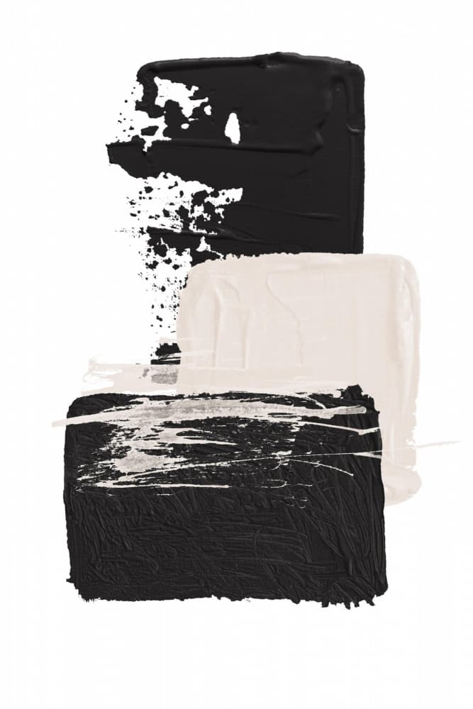Black and Beige Abstract by Sally Ann Moss — canvas wall art