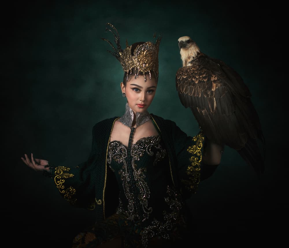Regal Queen and Eagle by hardibudi — canvas wall art