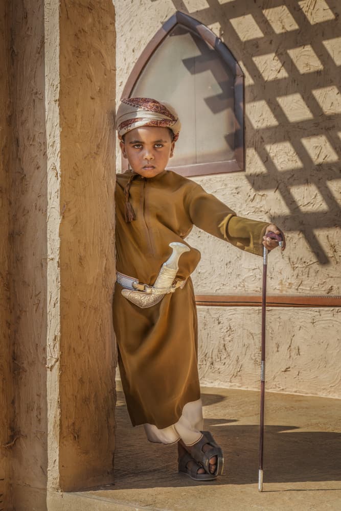 Young Omani Boy Portrait by Kieran O Mahony AIPF — canvas wall art