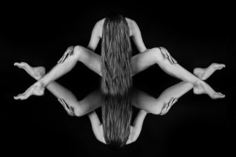 Symmetrical Nude Reflection by Ovi D. Pop — canvas wall art