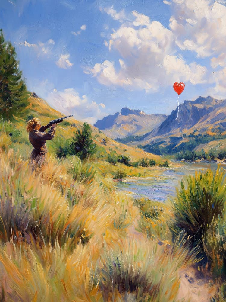 Shooting for love by Dikhotomy — canvas wall art