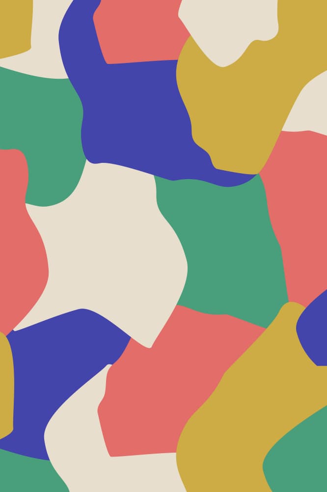 Colorful Organic Shapes by Anna Rose — canvas wall art