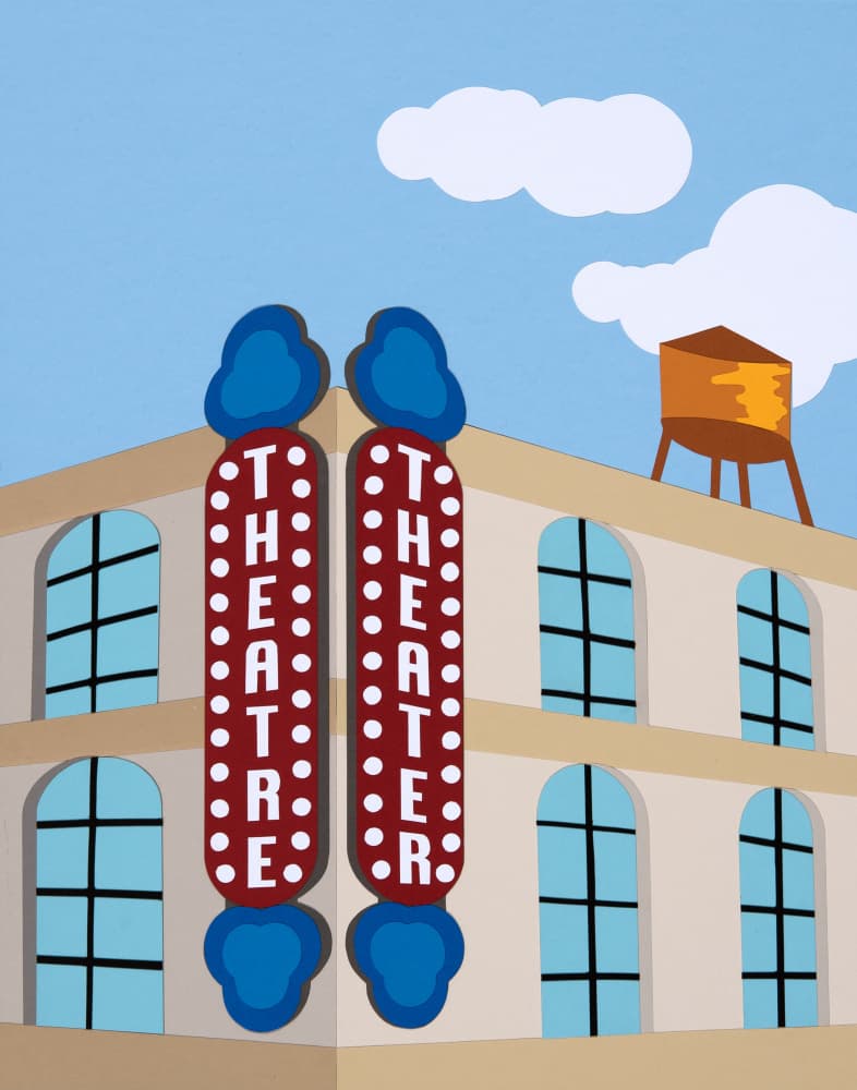 Vintage Theater Corner by Rankin Willard — canvas wall art