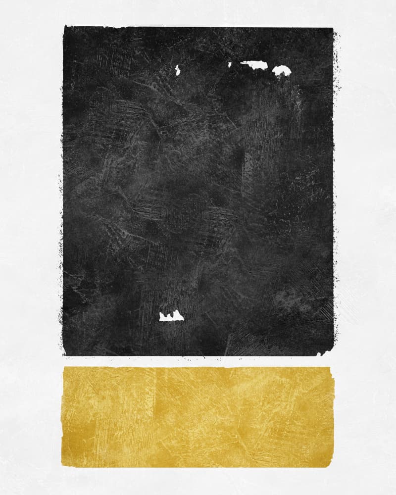 Black Gold Abstract by Ema Paraschiv — canvas wall art