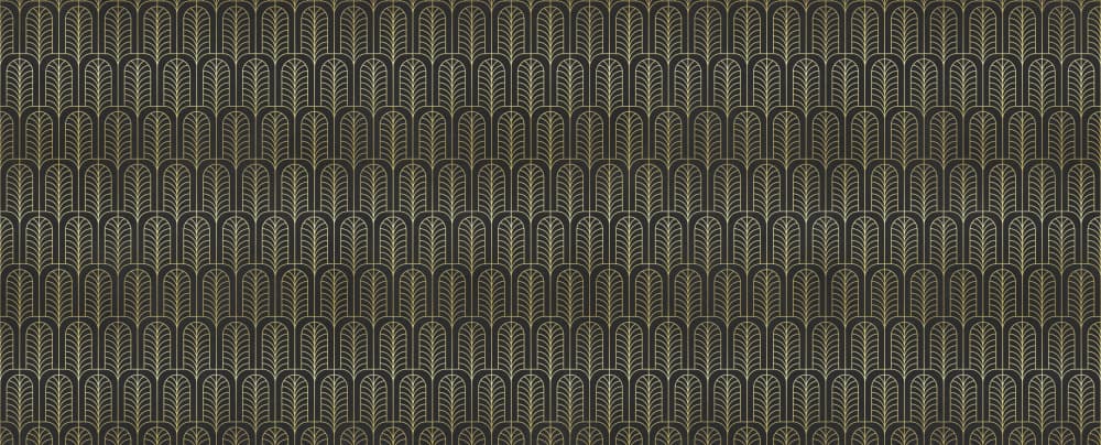 Art Deco Golden Pattern by Vitor Costa — canvas wall art