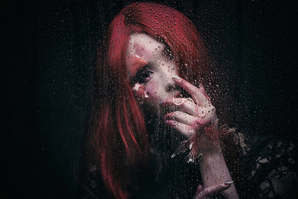 Dark Redhead Vision by KOIKI — canvas wall art