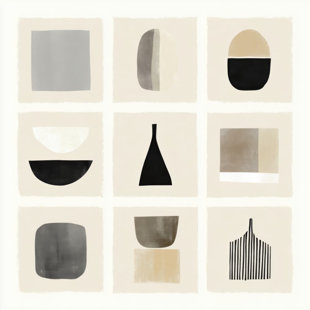 Modern Abstract Forms by Imaginative — canvas wall art