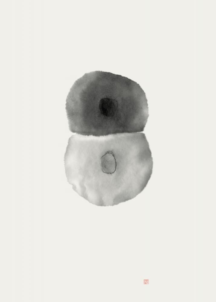 Abstract Zen Shapes by Thoth Adan — canvas wall art