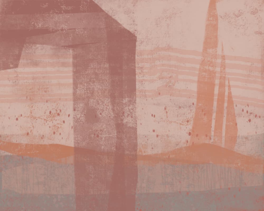 Abstract Desert Sails by MANSI SAXENA — canvas wall art