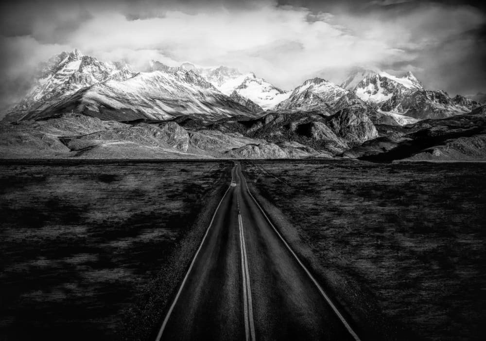 Road to Snowy Mountains by Gu and Hongchao — canvas wall art