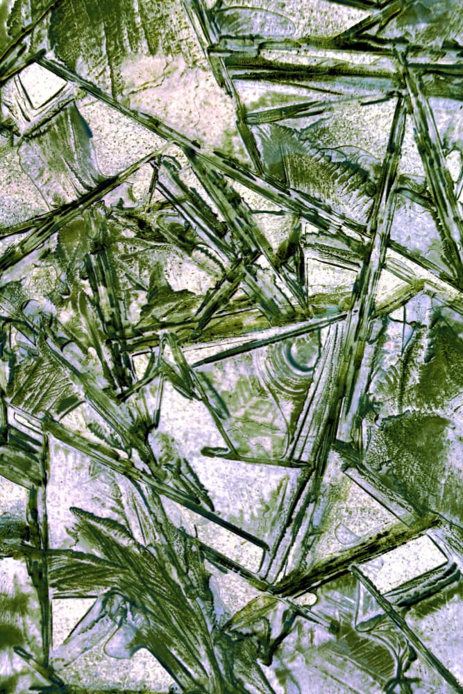 Fractured Green Ice by Christina Sillen — canvas wall art