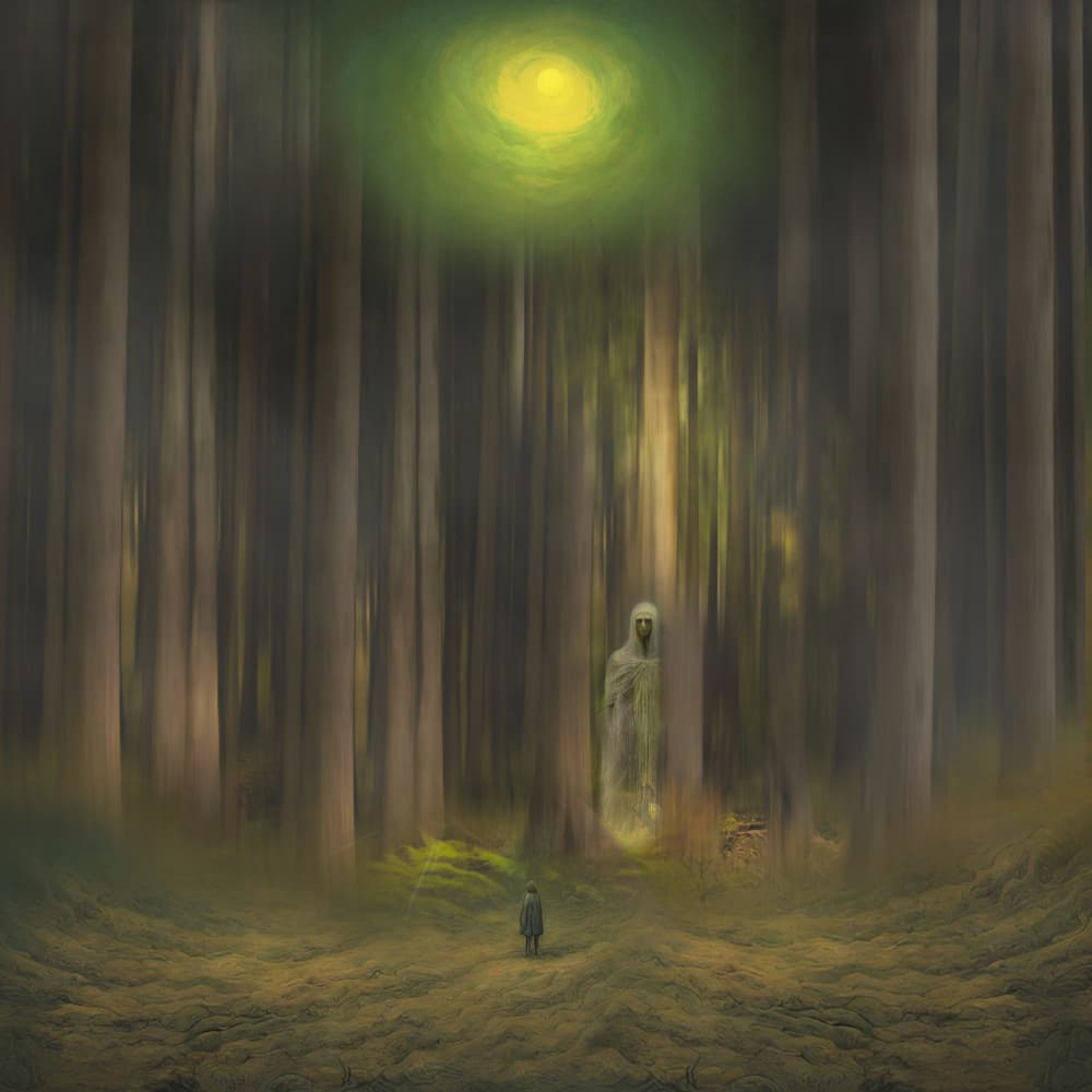 Spectral Forest Encounter by Ewa Całkosińska-Kajzer — canvas wall art