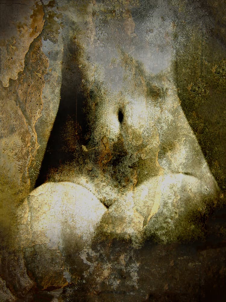 Earthy Nude Form by Lucyna Łazarska ( Lucynda Lu ) — canvas wall art