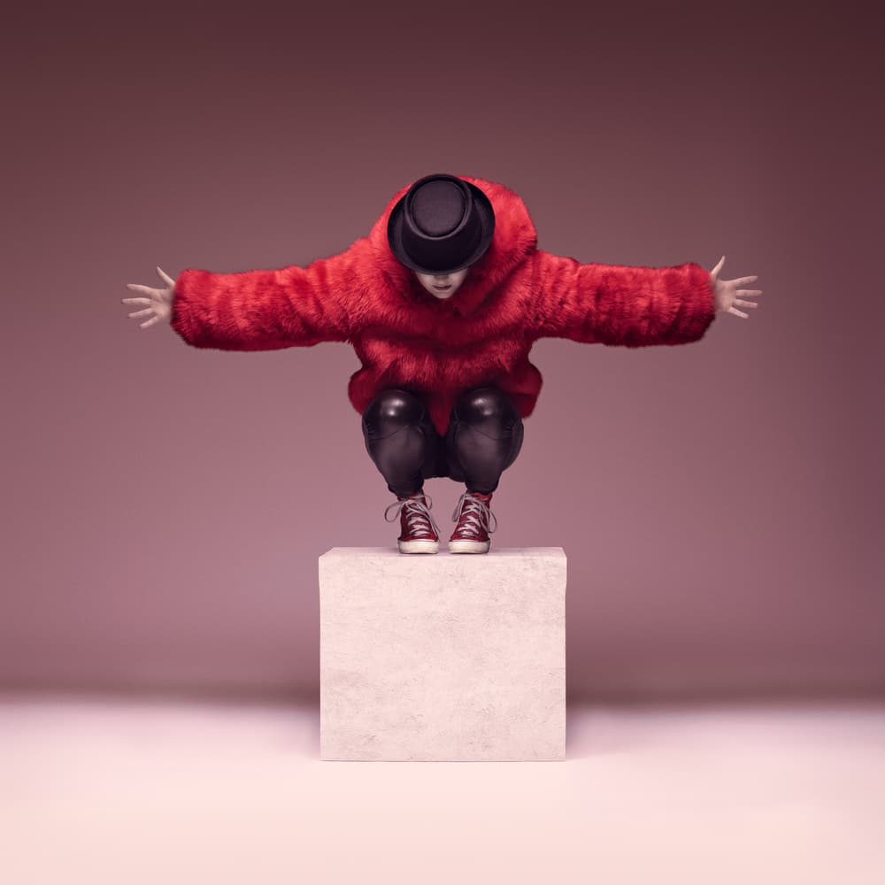Dynamic Red Fashion by Petri Damstén — canvas wall art