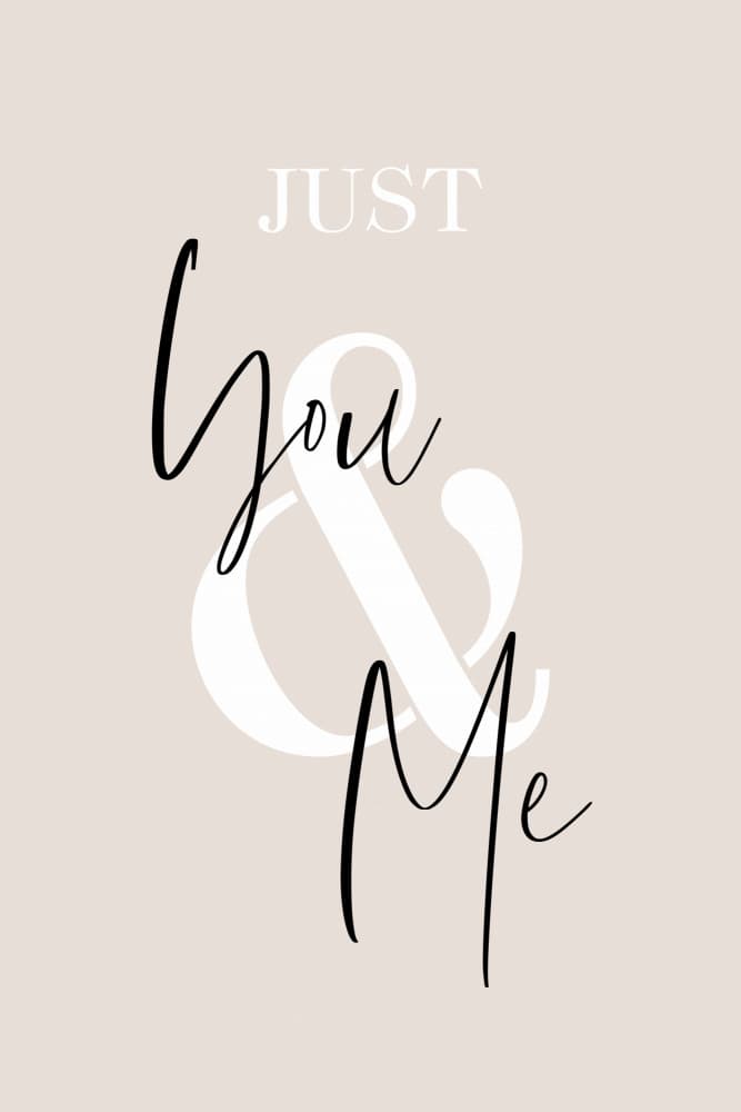 Just You And Me by Melanie Viola — canvas wall art
