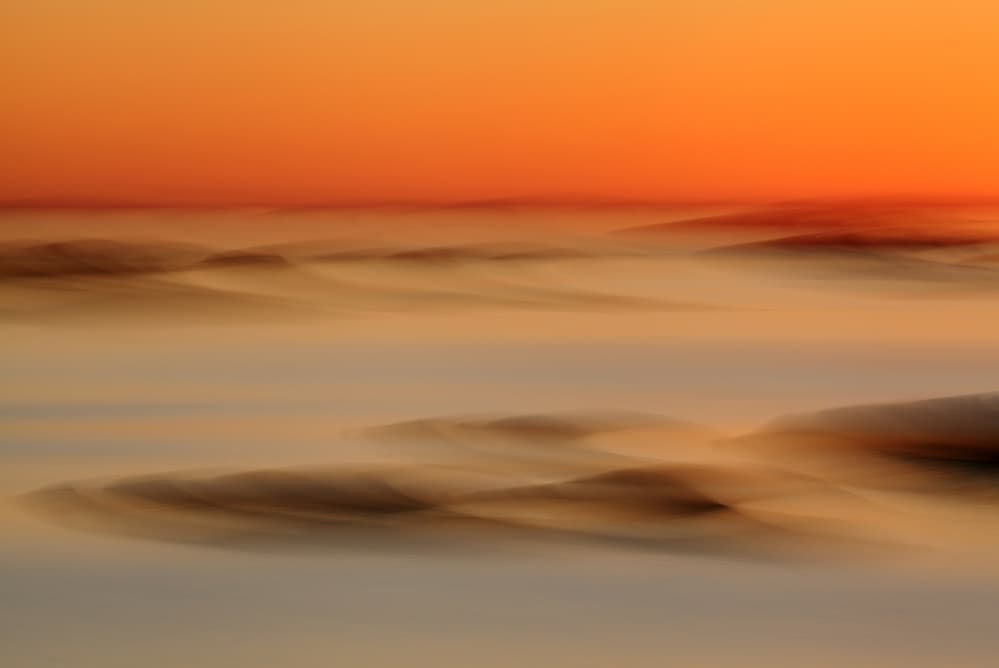 Orange Desert Abstract by Gustav Davidsson — canvas wall art
