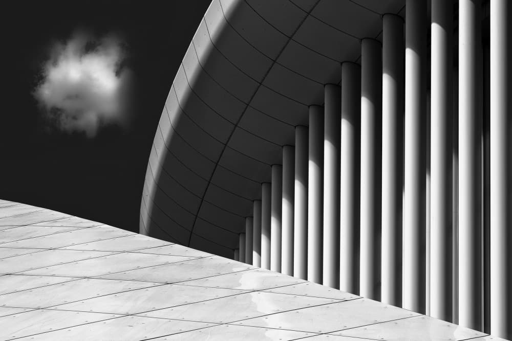Modern Architectural Forms by Hans-Wolfgang Hawerkamp — canvas wall art