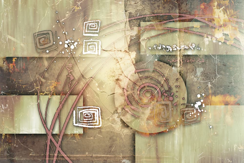 Abstract Earth Spirals by Rafal Kulik — canvas wall art