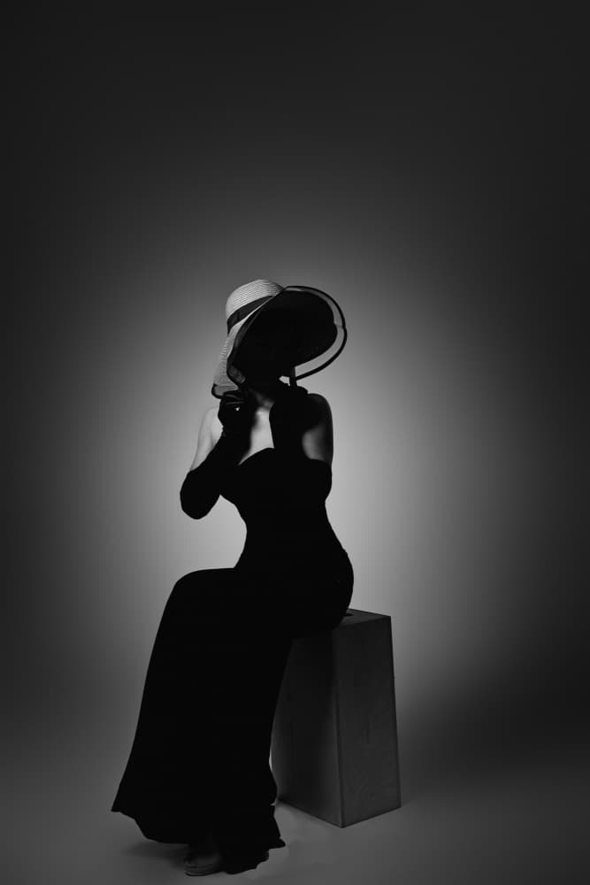 Elegant Woman In Hat by Rob Li — canvas wall art