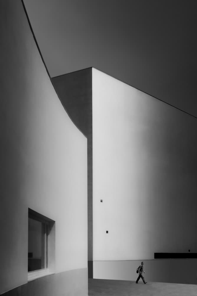 Minimalist Architectural Solitude by Olavo Azevedo — canvas wall art