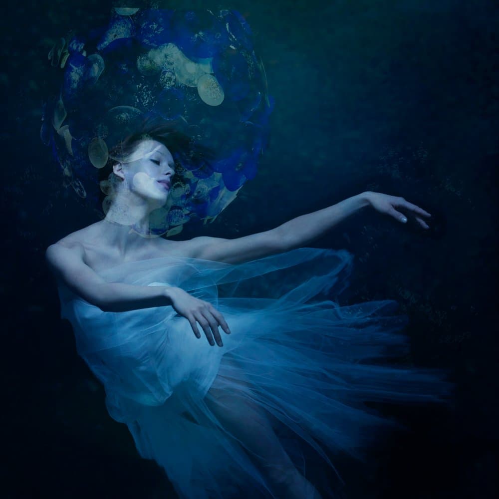Ethereal Underwater Dance by miriana — canvas wall art