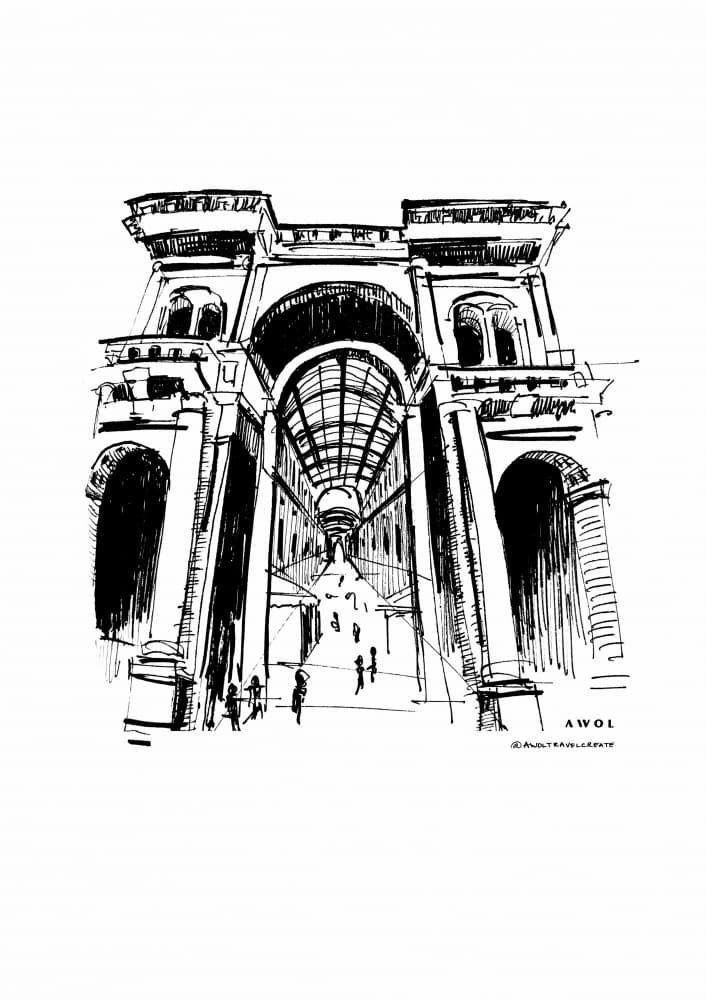 Grand Gallery Perspective by Awol Art Alex — canvas wall art