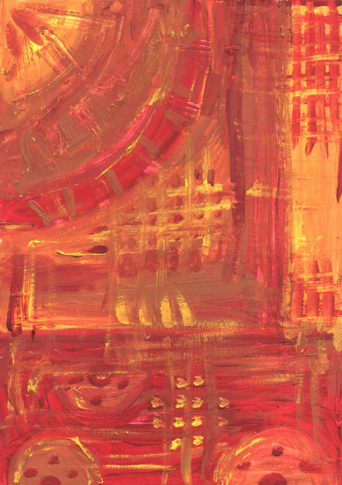Dynamic Abstract Warmth by Kulik — canvas wall art