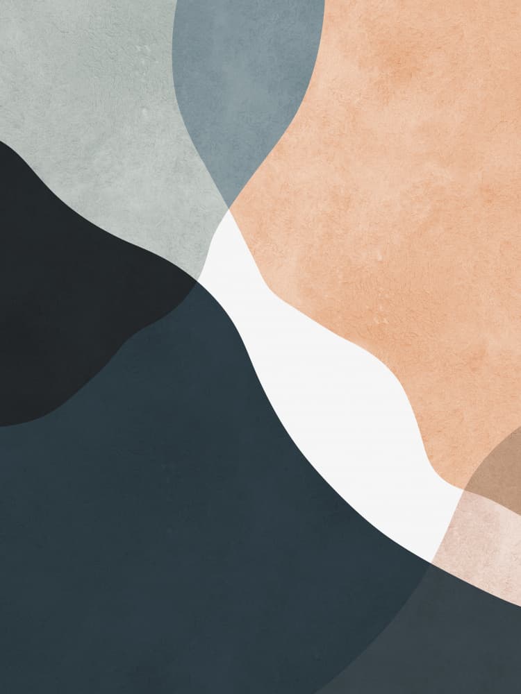 Earthy Fluid Shapes by Vitor Costa — canvas wall art
